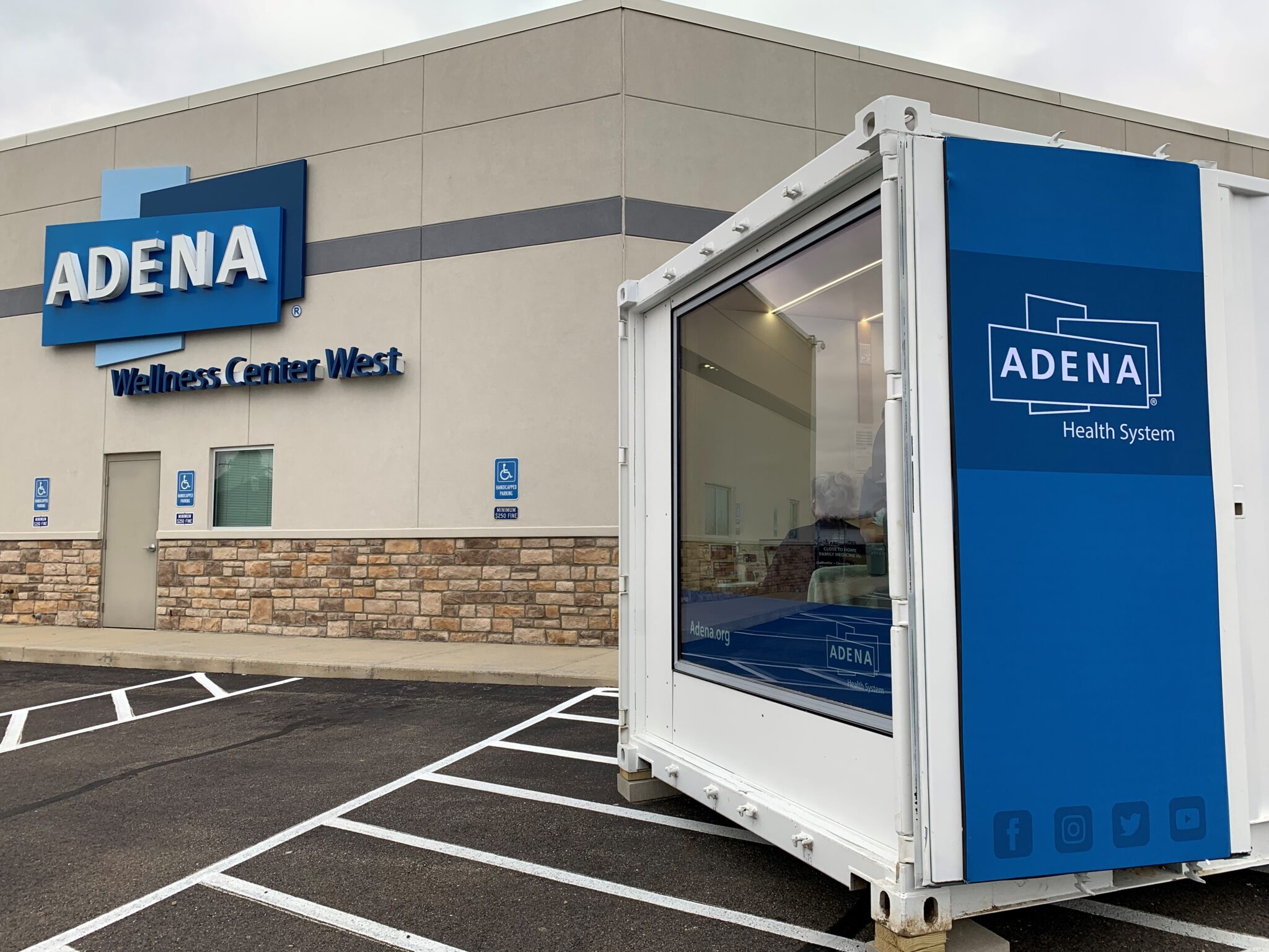 Specialized pods help Adena Health System carry curbside testing